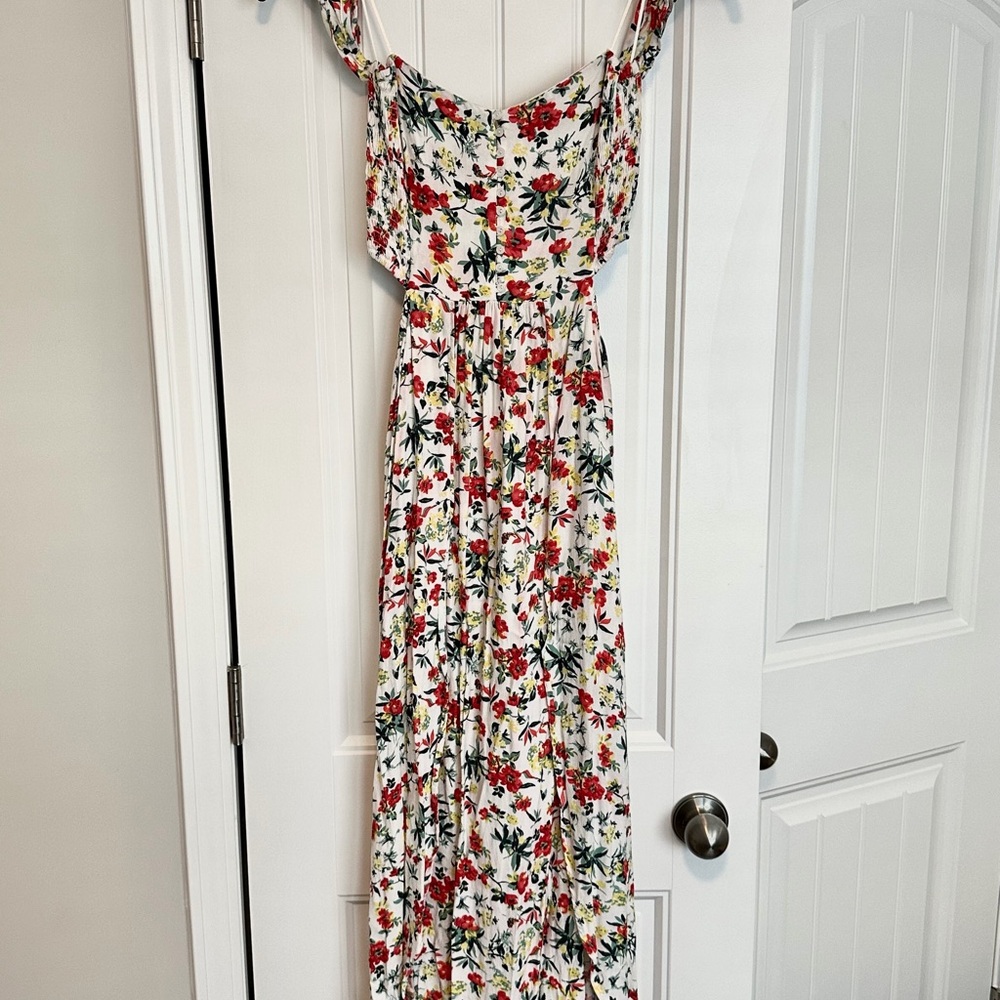 Lulu's Vibrant Floral Maxi Dress